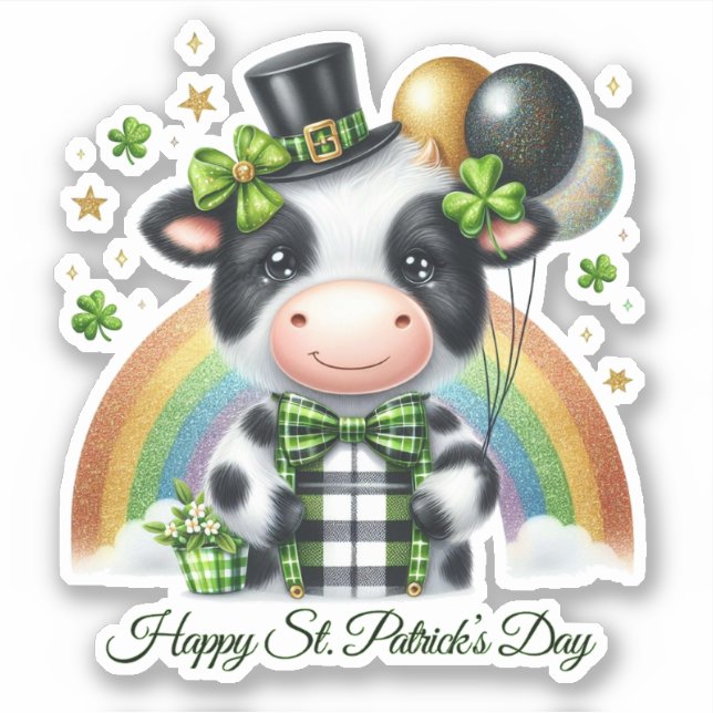 Glücklicher St. Patrick’s Day Aufkleber (Vorderseite)