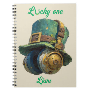 Glücklicher St. Patrick’s Day Musik Personalisiert Notizblock