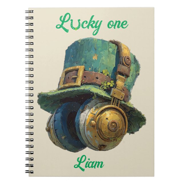 Glücklicher St. Patrick’s Day Musik Personalisiert Notizblock (Vorderseite)