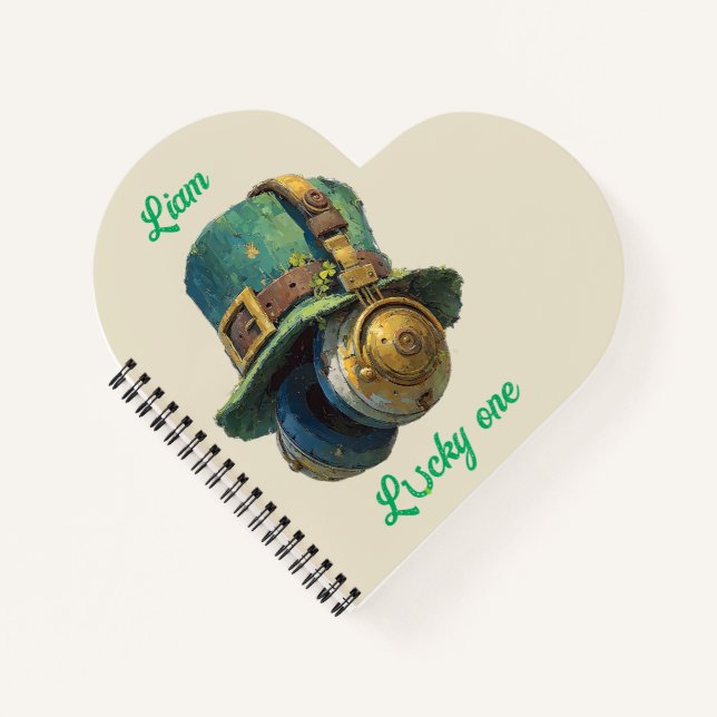 Glücklicher St. Patrick’s Day Musik Personalisiert Notizbuch (Vorderseite)