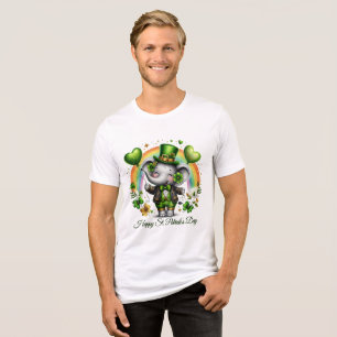 Glücklicher St. Patrick’s Herren Tri-Blend Shirt