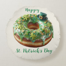 Glücklicher St. Patrick's Day Donut mit Koboldhut