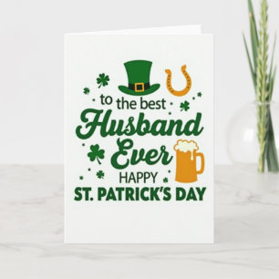 Glücklicher St. Patrick's Day Grußkarte für den Eh Karte