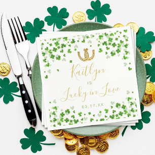 Glücklicher St. Patrick's Day-Junggesellinnenabsch Serviette