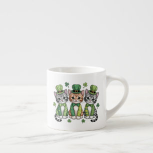 Glücklicher St. Patrick's Day Kätzchen-47474 Espressotasse