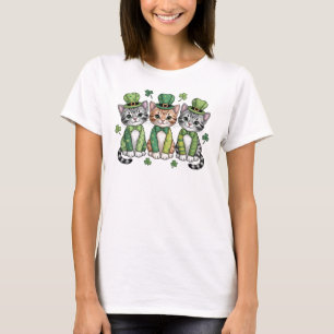 Glücklicher St. Patrick's Day Kätzchen-47474 T-Shirt