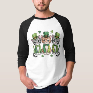 Glücklicher St. Patrick's Day Kätzchen-47474 T-Shirt
