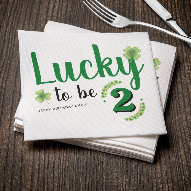 Glücklicher St. Patrick's Day Kleeblatt Kinder Geb Serviette (Von Creator hochgeladen)