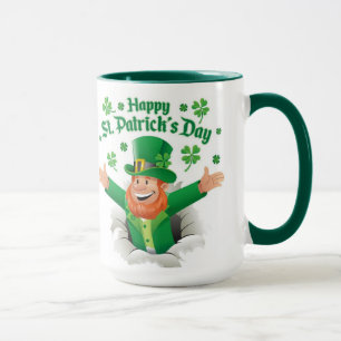 Glücklicher St. Patrick's Day Kobold  Tasse