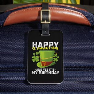 Glücklicher St. Patrick's Day und ja, es ist mein Gepäckanhänger
