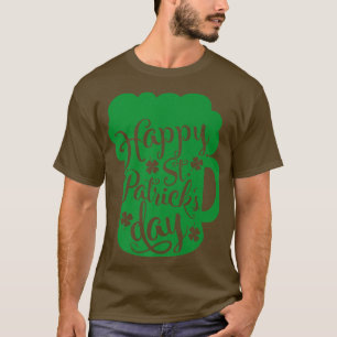 Glücklicher St. Patricks Tag Biertrinker Patt T-Shirt