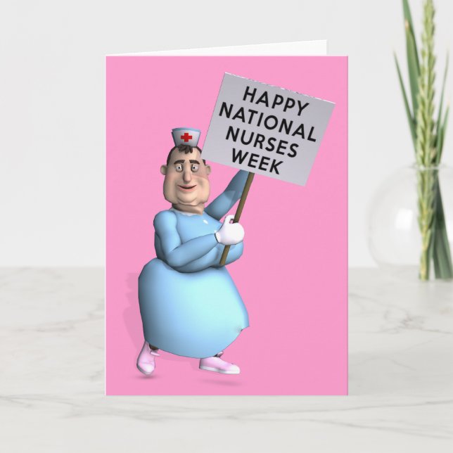 Glücklicher Staatsangehöriger pflegt Woche! Karte (Vorderseite)