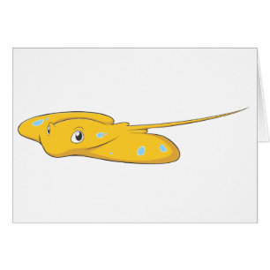 Glücklicher Stingray-Fisch-Cartoon