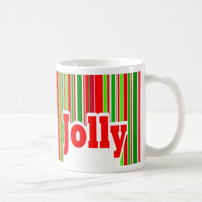 Glücklicher Streifen-LUSTIGE Tasse (Rechts)