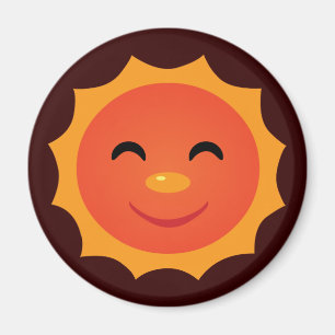 Glücklicher Sun Magnet