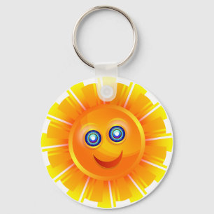 Glücklicher Sun Schlüsselanhänger