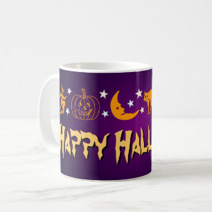 Glücklicher Symbol-Hexe-Mond-Geist Halloweens Tasse