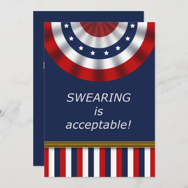 Glücklicher Tag der Einweihung! Patriotisch (Vorne/Hinten)