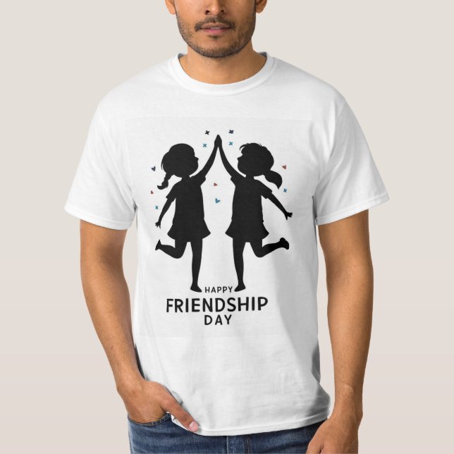 Glücklicher Tag der Freundschaft T-Shirt (Vorderseite)