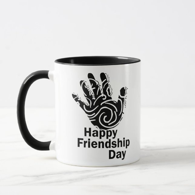 Glücklicher Tag der Freundschaft Tasse (Links)