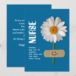 Glücklicher Tag der Krankenschwestern. Fun Daisy F Karte