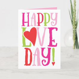 Glücklicher Tag der Liebe Niedlich Valentinstag Ta Feiertagskarte