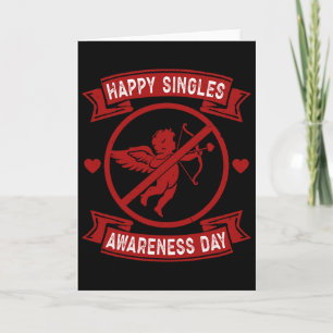 Glücklicher Tag des Bewusstseins für Singles Anti- Karte