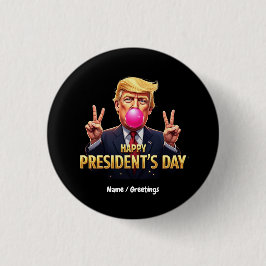 Glücklicher Tag des Präsidenten feiern Patriotismu Button