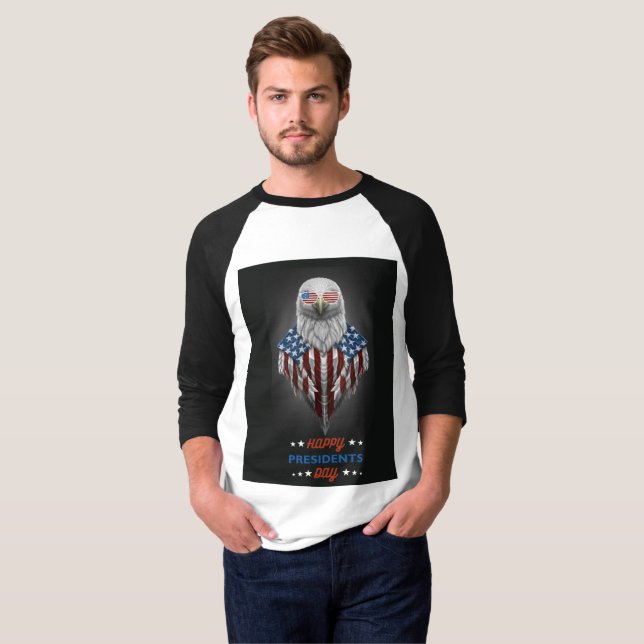 Glücklicher Tag des Präsidenten T-Shirt (Vorne ganz)