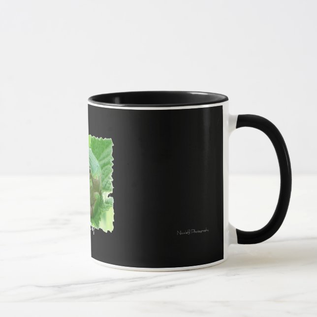 Glücklicher Tag - grüner Frosch auf Blatt Tasse (Rechts)
