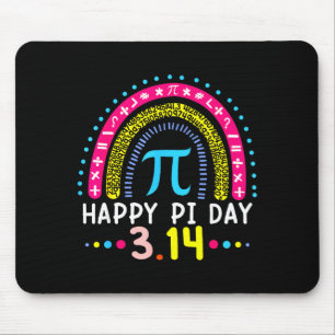 Glücklicher Tag Regenbogen 3.14 Zahl Mathematik Le Mousepad