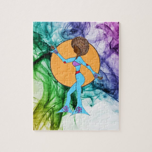 GLÜCKLICHER TANZ - FARBSPLASH Kannst du ihn lösen? Puzzle (Vertikal)