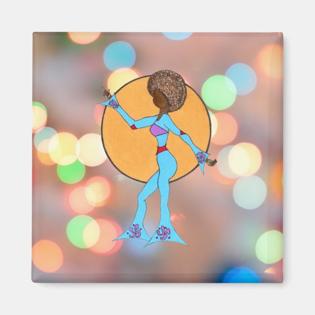 GLÜCKLICHER TANZEN - PARTY-LIGHTS bleiben erhalten Magnet (Vorne)