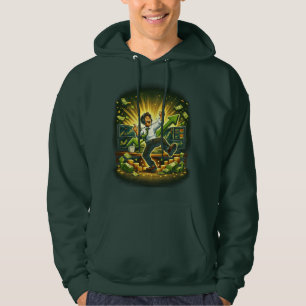 Glücklicher Tanzender Trader Bullischer Markt Hood Hoodie