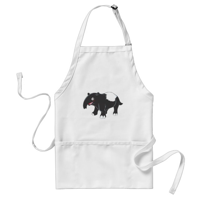 Glücklicher Tapir-Cartoon Schürze (Vorne)