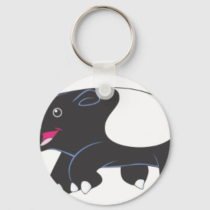 Glücklicher Tapir Schlüsselanhänger