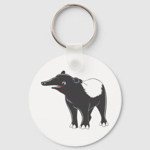 Glücklicher Tapir Schlüsselanhänger