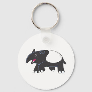 Glücklicher Tapir Schlüsselanhänger