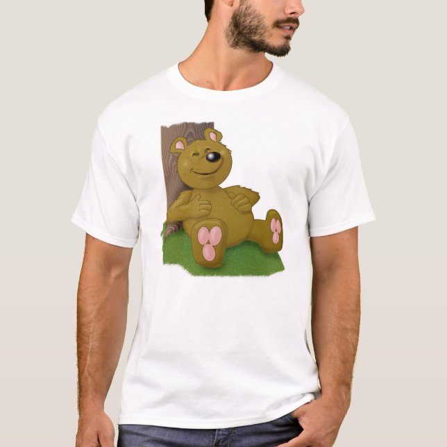 Glücklicher Teddybär T-Shirt (Vorderseite)