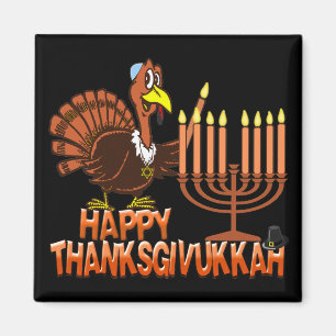 Glücklicher Thanksgivukkah Thankgiving Chanukka Magnet