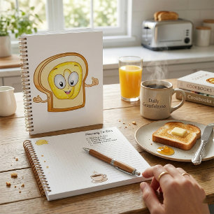 Glücklicher Toast Kawaii Buttersemmel Scheibe Planer