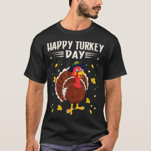 Glücklicher Türkei-Tag Pilgrim Türkei für Erntedan T-Shirt