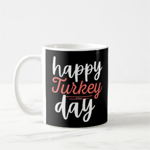 GLÜCKLICHER TÜRKEY TAG lustiger Erntedank-Truthahn Kaffeetasse