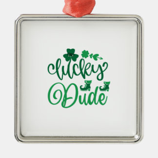 Glücklicher Typ Ornament Aus Metall