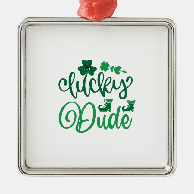 Glücklicher Typ Ornament Aus Metall (Vorne)