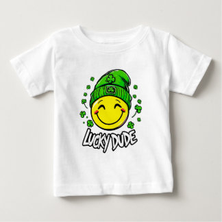 Glücklicher Typ Smile Gesicht St. Patrick’s Tag Baby T-shirt