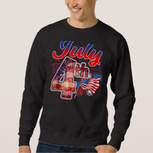 Glücklicher Unabhängigkeitstag 4. Juli Amerika Pat Sweatshirt