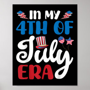 Glücklicher Unabhängigkeitstag in meiner 4. Juli E Poster
