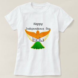 Glücklicher Unabhängigkeitstag Indien (Flagge auf T-Shirt