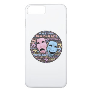 Glücklicher und trauriger Cartoon Case-Mate iPhone Hülle